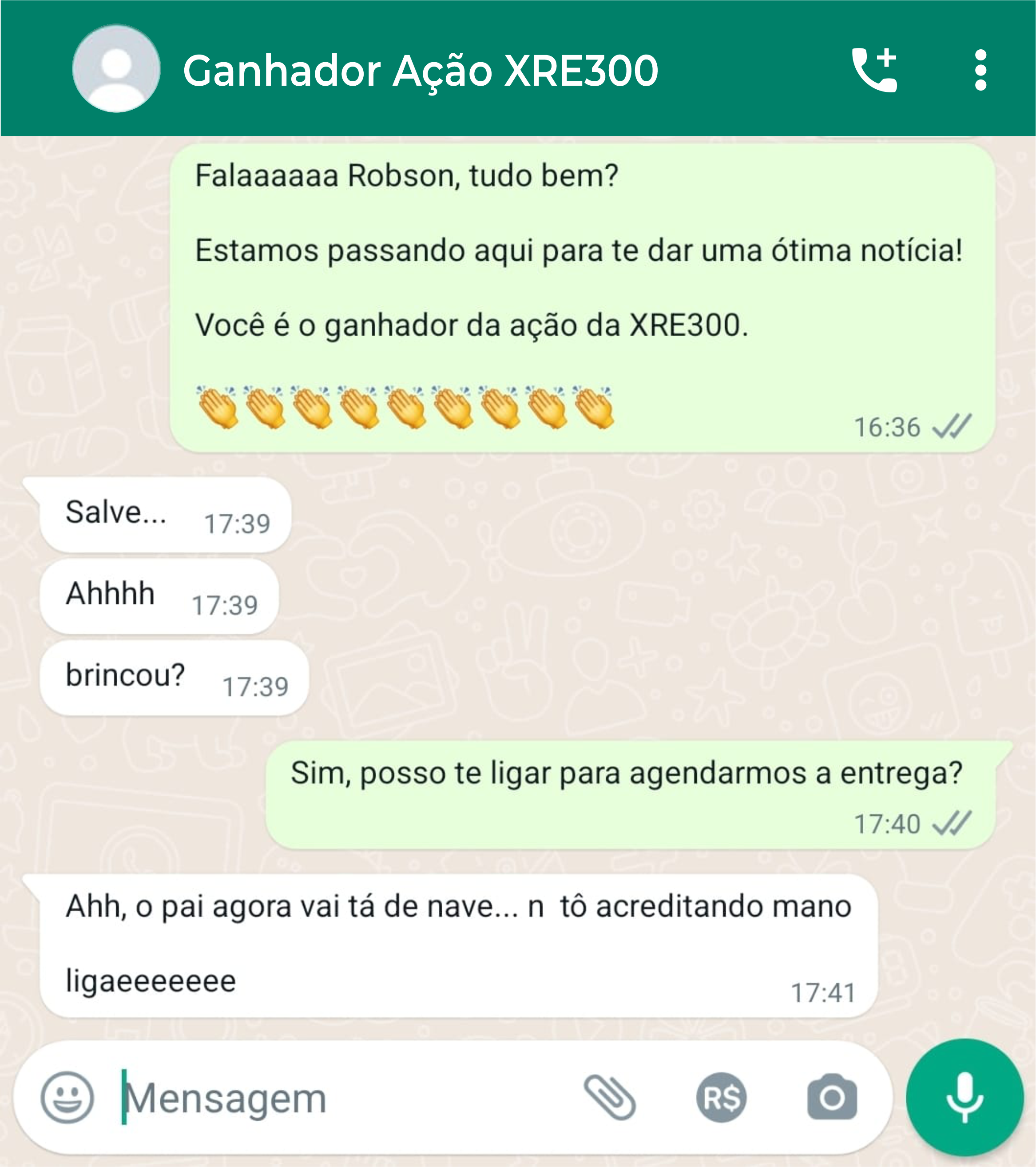 depoimento XRE300